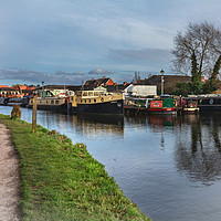 Buy canvas prints of Boats On The Kennet by Ian Lewis