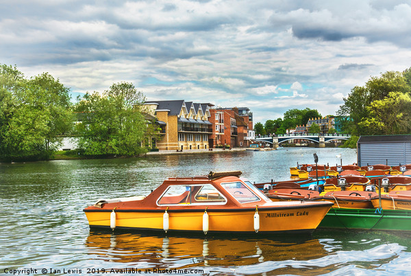 Boats For Hire At Windsor Picture Board by Ian Lewis