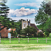 Buy canvas prints of The Church At Remenham by Ian Lewis