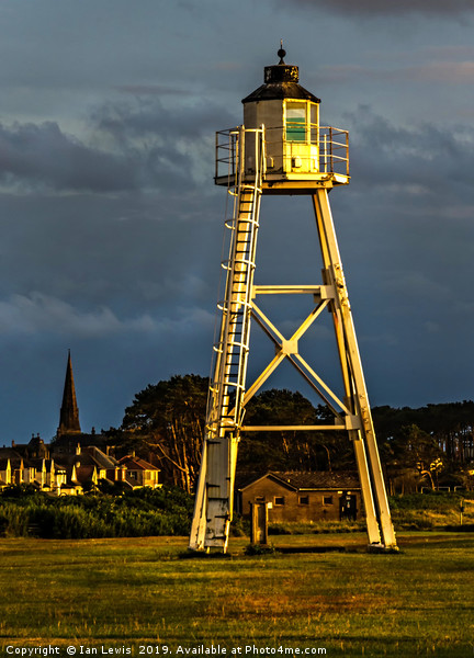 East Cote Light Tower Silloth Picture Board by Ian Lewis