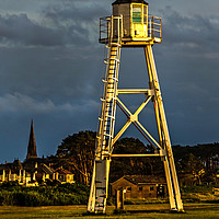 Buy canvas prints of East Cote Light Tower Silloth by Ian Lewis