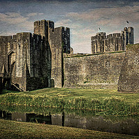 Buy canvas prints of The Gatehouse At Caerphilly Castle by Ian Lewis