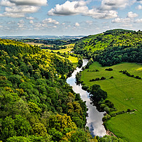 Buy canvas prints of The Wye Valley by Ian Lewis