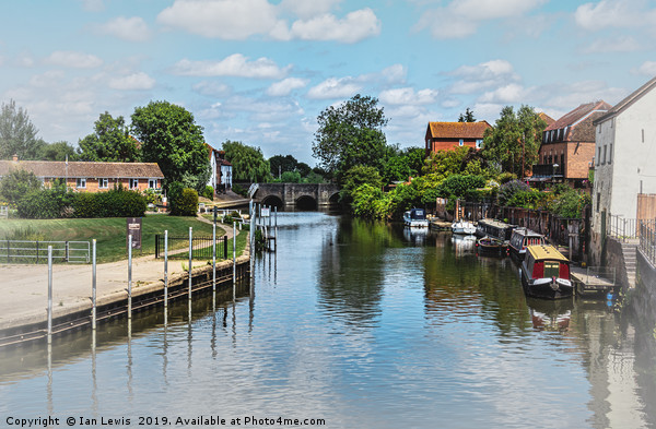 The River Avon At  Tewkesbury Picture Board by Ian Lewis