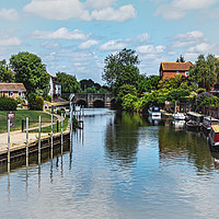 Buy canvas prints of The River Avon At  Tewkesbury by Ian Lewis