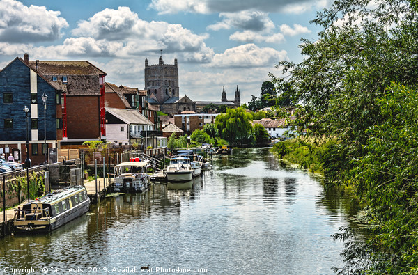 The Avon At Tewkesbury Picture Board by Ian Lewis