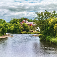 Buy canvas prints of The River Derwent At Cockermouth by Ian Lewis