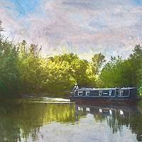 Buy canvas prints of On The Avon A Digital Painting by Ian Lewis