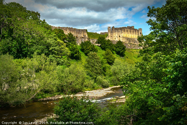 Richmond Castle Above The Swale Picture Board by Ian Lewis