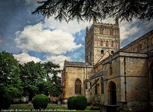 Tewkesbury Abbey Picture Board by Ian Lewis