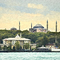 Buy canvas prints of Minarets Of Istanbul by Ian Lewis