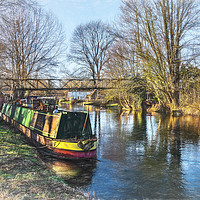 Buy canvas prints of Winter On The Kennet by Ian Lewis