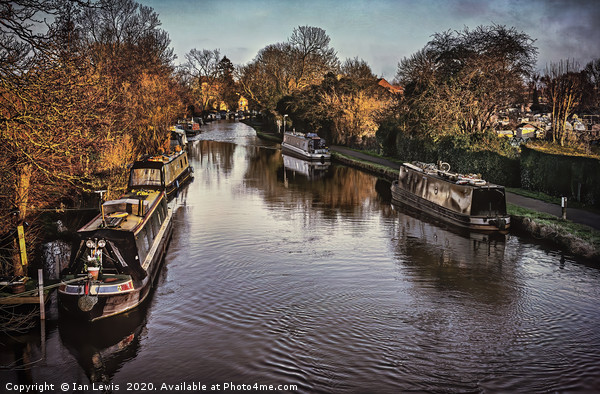 The Kennet And Avon Above Newbury Picture Board by Ian Lewis