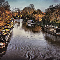 Buy canvas prints of The Kennet And Avon Above Newbury by Ian Lewis
