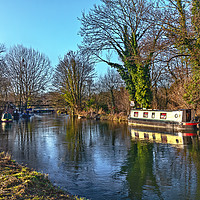 Buy canvas prints of A Walk Along The Kennet by Ian Lewis