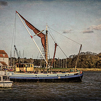 Buy canvas prints of Sailing Barge At Woodbridge by Ian Lewis