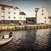 Buy canvas prints of Woodbridge Tide Mill And Quayside by Ian Lewis