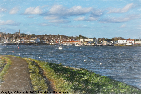 Footpath To Woodbridge Art Picture Board by Ian Lewis