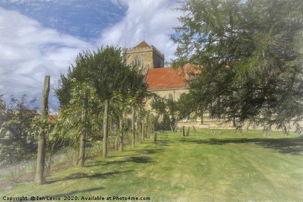Dorchester Abbey Oxfordshire Art Picture Board by Ian Lewis