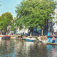 Buy canvas prints of Impression of Amsterdam by Ian Lewis