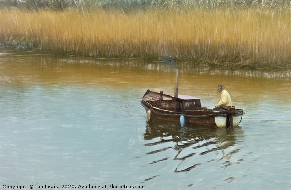 On The Alde Impressionist Style Picture Board by Ian Lewis