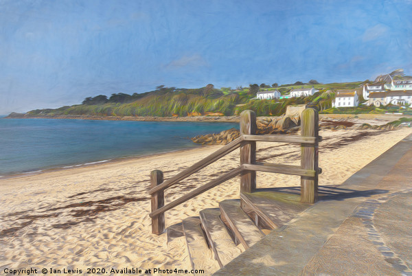 Porthcressa Beach In The Scillies Picture Board by Ian Lewis