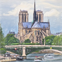 Buy canvas prints of Memories of Notre Dame by Ian Lewis