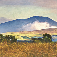 Buy canvas prints of The Northern Fells Early Evening by Ian Lewis