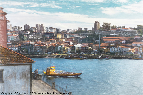 Sightseeing Boat in Porto Picture Board by Ian Lewis