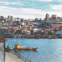 Buy canvas prints of Sightseeing Boat in Porto by Ian Lewis