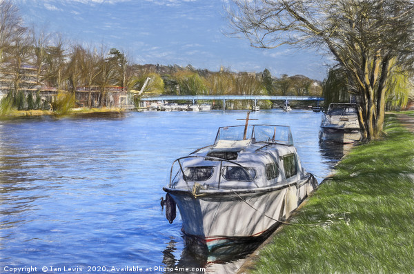 The River Thames At Cookham Picture Board by Ian Lewis