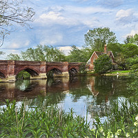 Buy canvas prints of Clifton Hampden Bridge by Ian Lewis