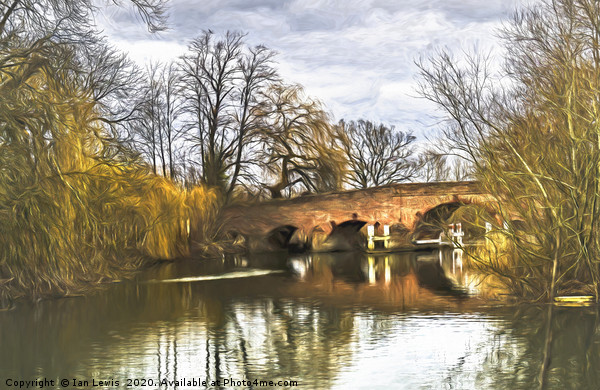 Above Sonning Bridge Picture Board by Ian Lewis
