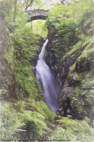 Aira Force Cumbria Picture Board by Ian Lewis