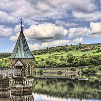Buy canvas prints of The Tower At Pontsticill Reservoir by Ian Lewis