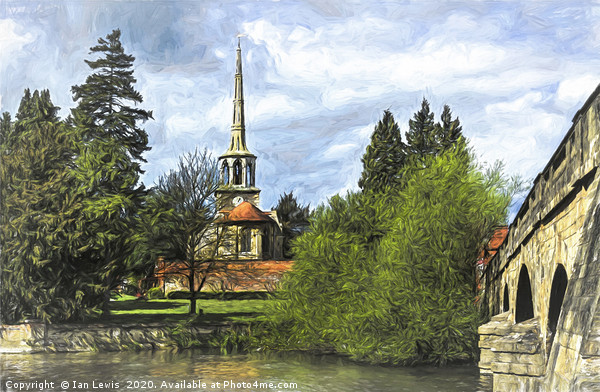 Church By The Thames Wallingford Picture Board by Ian Lewis