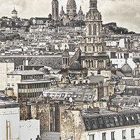Buy canvas prints of The Rooftops of Paris by Ian Lewis