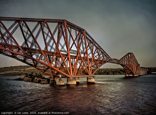 The Forth Rail Bridge Picture Board by Ian Lewis