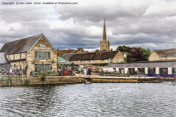 Lechlade-on-Thames Riverside Picture Board by Ian Lewis