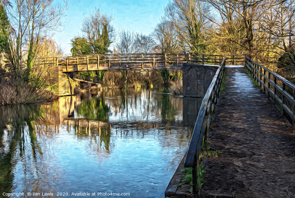 Crossing The Kennet and Avon Picture Board by Ian Lewis