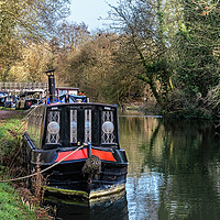 Buy canvas prints of Boats On The Kennet and Avon by Ian Lewis