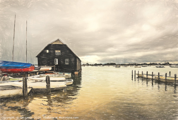 The Harbour At Bosham Picture Board by Ian Lewis
