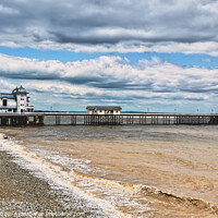 Buy canvas prints of Clouds Over Penarth Pier by Ian Lewis