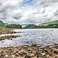 Buy canvas prints of Rocky Shore At Thirlmere by Ian Lewis