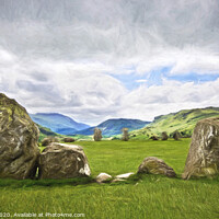 Buy canvas prints of View From Castlerigg as Impressionist Art by Ian Lewis
