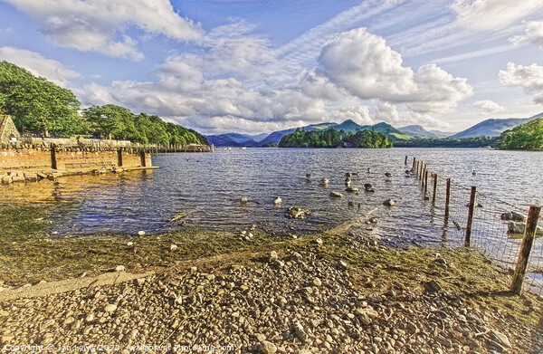 Derwentwater from the Keswick Shore Picture Board by Ian Lewis