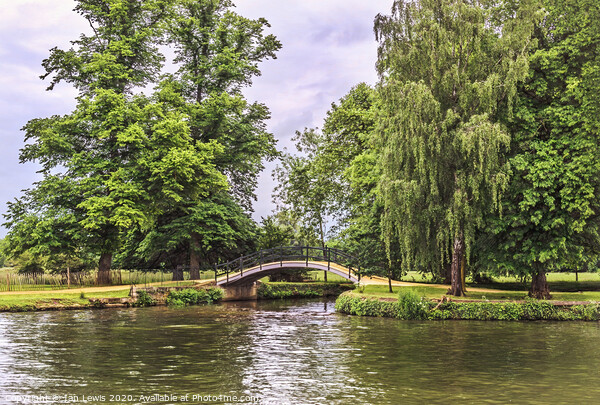 A Footbridge Near Oxford Picture Board by Ian Lewis