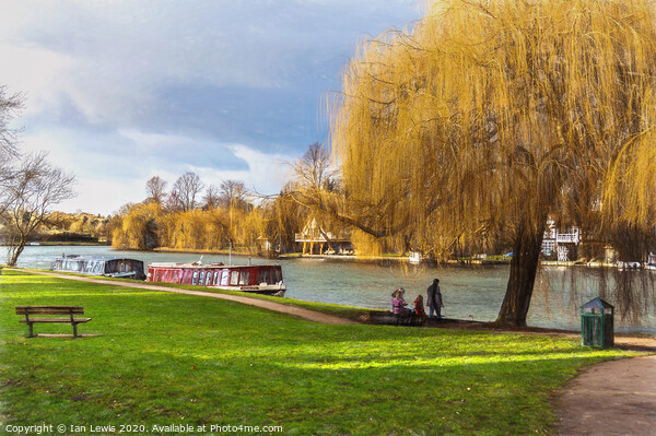 By The Thames At Cookham Picture Board by Ian Lewis