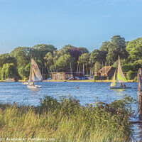 Buy canvas prints of Sailing On The Thames by Ian Lewis