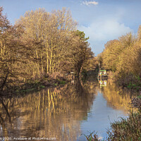 Buy canvas prints of The Kennet and Avon in November by Ian Lewis